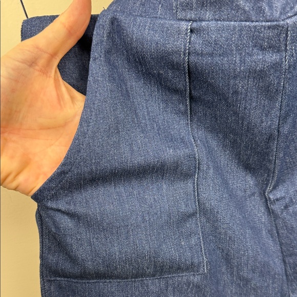 New REVOLVE X SUPERDOWN Stylish Irene Blue Denim open back Jumpsuit small - Picture 5 of 12